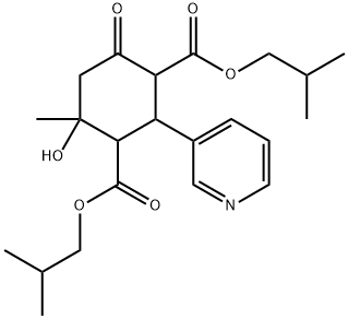 diisobutyl 4-hydroxy-4-methyl-6-oxo-2-(3-pyridinyl)-1,3-cyclohexanedicarboxylate|