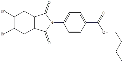 butyl 4-(5,6-dibromo-1,3-dioxooctahydro-2H-isoindol-2-yl)benzoate|