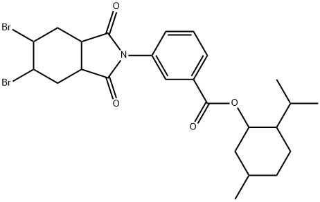 2-isopropyl-5-methylcyclohexyl 3-(5,6-dibromo-1,3-dioxooctahydro-2H-isoindol-2-yl)benzoate Structure