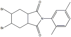 5,6-dibromo-2-(2,5-dimethylphenyl)hexahydro-1H-isoindole-1,3(2H)-dione,1005090-18-5,结构式