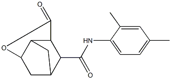 N-(2,4-dimethylphenyl)-5-oxo-4-oxatricyclo[4.2.1.0~3,7~]nonane-9-carboxamide Structure