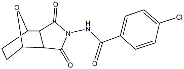 4-chloro-N-(3,5-dioxo-10-oxa-4-azatricyclo[5.2.1.0~2,6~]dec-4-yl)benzamide|