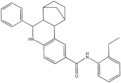 N-(2-ethylphenyl)-10-phenyl-9-azatetracyclo[10.2.1.0~2,11~.0~3,8~]pentadeca-3,5,7-triene-5-carboxamide Structure