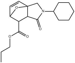 propyl 3-cyclohexyl-4-oxo-10-oxa-3-azatricyclo[5.2.1.0~1,5~]dec-8-ene-6-carboxylate|