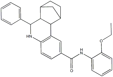 N-(2-ethoxyphenyl)-10-phenyl-9-azatetracyclo[10.2.1.0~2,11~.0~3,8~]pentadeca-3,5,7-triene-5-carboxamide Struktur