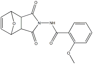 N-(3,5-dioxo-10-oxa-4-azatricyclo[5.2.1.0~2,6~]dec-8-en-4-yl)-2-methoxybenzamide Struktur