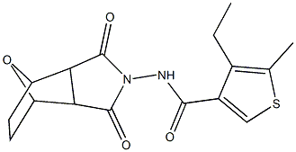 1005112-41-3 N-(3,5-dioxo-10-oxa-4-azatricyclo[5.2.1.0~2,6~]dec-4-yl)-4-ethyl-5-methyl-3-thiophenecarboxamide