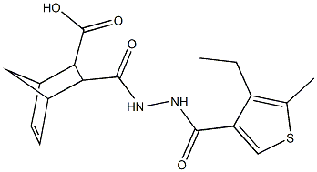 1005112-42-4 3-({2-[(4-ethyl-5-methyl-3-thienyl)carbonyl]hydrazino}carbonyl)bicyclo[2.2.1]hept-5-ene-2-carboxylic acid