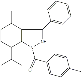 1005112-55-9 7-isopropyl-4-methyl-1-(4-methylbenzoyl)-3-phenyloctahydro-1H-indazole