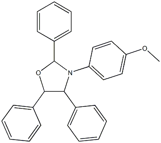 methyl 4-(2,4,5-triphenyl-1,3-oxazolidin-3-yl)phenyl ether Structure