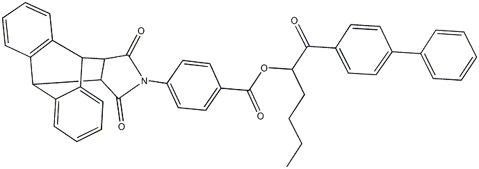 1005117-68-9 1-([1,1'-biphenyl]-4-ylcarbonyl)pentyl 4-(16,18-dioxo-17-azapentacyclo[6.6.5.0~2,7~.0~9,14~.0~15,19~]nonadeca-2,4,6,9,11,13-hexaen-17-yl)benzoate