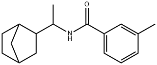 N-(1-bicyclo[2.2.1]hept-2-ylethyl)-3-methylbenzamide Struktur