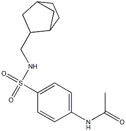 N-(4-{[(bicyclo[2.2.1]hept-2-ylmethyl)amino]sulfonyl}phenyl)acetamide,1005133-80-1,结构式