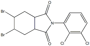 5,6-dibromo-2-(2,3-dichlorophenyl)hexahydro-1H-isoindole-1,3(2H)-dione Structure