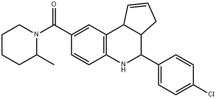 4-(4-chlorophenyl)-8-[(2-methyl-1-piperidinyl)carbonyl]-3a,4,5,9b-tetrahydro-3H-cyclopenta[c]quinoline|