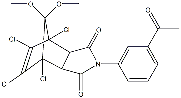 1005150-07-1 4-(3-acetylphenyl)-1,7,8,9-tetrachloro-10,10-dimethoxy-4-azatricyclo[5.2.1.0~2,6~]dec-8-ene-3,5-dione