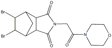 8,9-dibromo-4-[2-(4-morpholinyl)-2-oxoethyl]-4-azatricyclo[5.2.1.0~2,6~]decane-3,5-dione,1005150-18-4,结构式
