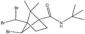 6-bromo-N-(tert-butyl)-4-(dibromomethyl)-5,5-dimethylbicyclo[2.1.1]hexane-1-carboxamide Structure