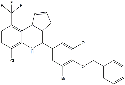 1005177-43-4 4-[4-(benzyloxy)-3-bromo-5-methoxyphenyl]-6-chloro-9-(trifluoromethyl)-3a,4,5,9b-tetrahydro-3H-cyclopenta[c]quinoline