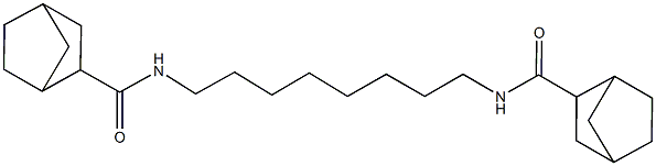 N-{8-[(bicyclo[2.2.1]hept-2-ylcarbonyl)amino]octyl}bicyclo[2.2.1]heptane-2-carboxamide Structure