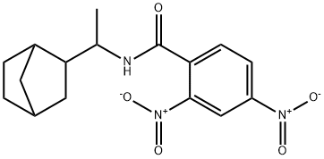 N-(1-bicyclo[2.2.1]hept-2-ylethyl)-2,4-dinitrobenzamide,1005178-09-5,结构式