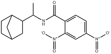 N-(1-bicyclo[2.2.1]hept-2-ylethyl)-2,4-dinitrobenzamide Structure