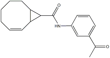 N-(3-acetylphenyl)bicyclo[6.1.0]non-2-ene-9-carboxamide,1005178-11-9,结构式
