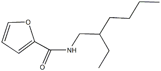 N-(2-ethylhexyl)-2-furamide 化学構造式