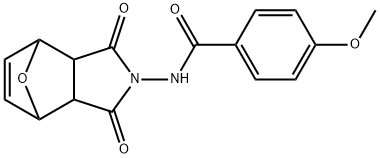 N-(3,5-dioxo-10-oxa-4-azatricyclo[5.2.1.0~2,6~]dec-8-en-4-yl)-4-methoxybenzamide Struktur