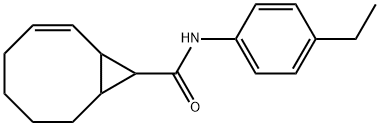 N-(4-ethylphenyl)bicyclo[6.1.0]non-2-ene-9-carboxamide Structure