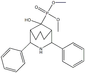 dimethyl 9-hydroxy-2,4-diphenyl-3-azabicyclo[3.3.1]non-9-ylphosphonate,1005252-49-2,结构式