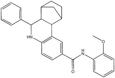 N-(2-methoxyphenyl)-10-phenyl-9-azatetracyclo[10.2.1.0~2,11~.0~3,8~]pentadeca-3,5,7-triene-5-carboxamide Structure