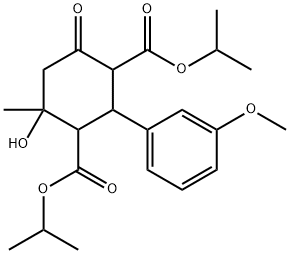 diisopropyl 4-hydroxy-2-(3-methoxyphenyl)-4-methyl-6-oxocyclohexane-1,3-dicarboxylate,1005266-23-8,结构式