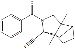 4-benzoyl-6,7-dimethyl-4-azatricyclo[4.3.0.0~3,7~]nonane-3-carbonitrile Structure