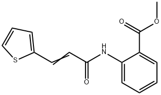 methyl 2-{[3-(2-thienyl)acryloyl]amino}benzoate,100587-46-0,结构式