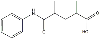 5-anilino-2,4-dimethyl-5-oxopentanoic acid Structure