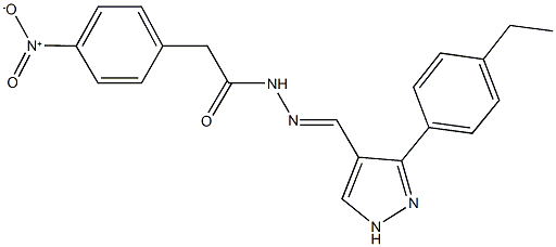 N'-{[3-(4-ethylphenyl)-1H-pyrazol-4-yl]methylene}-2-{4-nitrophenyl}acetohydrazide Structure