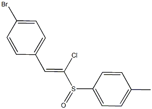 2-(4-bromophenyl)-1-chlorovinyl 4-methylphenyl sulfoxide 结构式