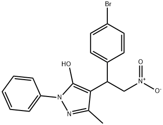 1007186-23-3 4-{1-(4-bromophenyl)-2-nitroethyl}-3-methyl-1-phenyl-1H-pyrazol-5-ol