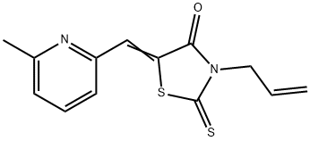 3-allyl-5-[(6-methyl-2-pyridinyl)methylene]-2-thioxo-1,3-thiazolidin-4-one Struktur