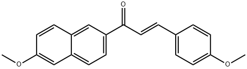 1-(6-methoxy-2-naphthyl)-3-(4-methoxyphenyl)-2-propen-1-one,1007360-06-6,结构式