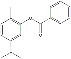 5-isopropyl-2-methylphenyl benzoate Structure