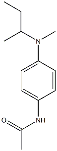 N-{4-[sec-butyl(methyl)amino]phenyl}acetamide 结构式