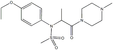1008056-15-2 N-(4-ethoxyphenyl)-N-[1-methyl-2-(4-methyl-1-piperazinyl)-2-oxoethyl]methanesulfonamide