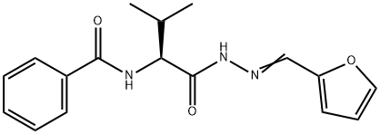 N-(1-{[2-(2-furylmethylene)hydrazino]carbonyl}-2-methylpropyl)benzamide Structure