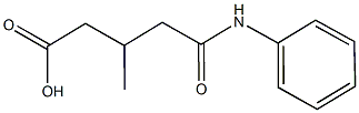 5-anilino-3-methyl-5-oxopentanoic acid Struktur