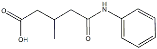 5-anilino-3-methyl-5-oxopentanoic acid 化学構造式