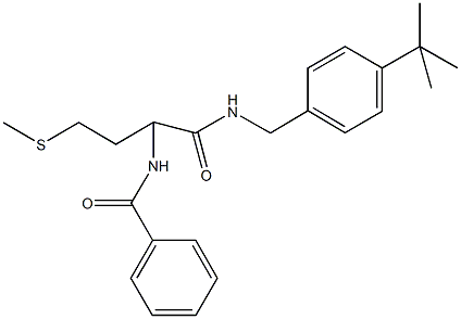 N-[1-{[(4-tert-butylbenzyl)amino]carbonyl}-3-(methylsulfanyl)propyl]benzamide Structure