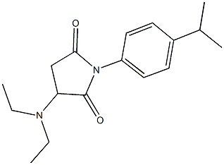 3-(diethylamino)-1-(4-isopropylphenyl)-2,5-pyrrolidinedione 结构式
