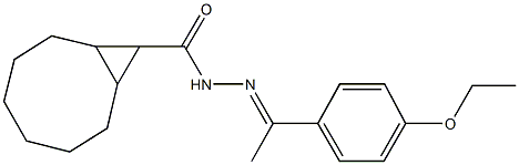 N'-[1-(4-ethoxyphenyl)ethylidene]bicyclo[6.1.0]nonane-9-carbohydrazide,1008497-43-5,结构式